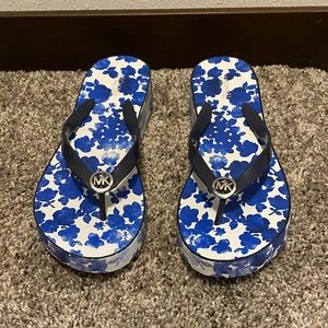 Michael Kors platform flip flops